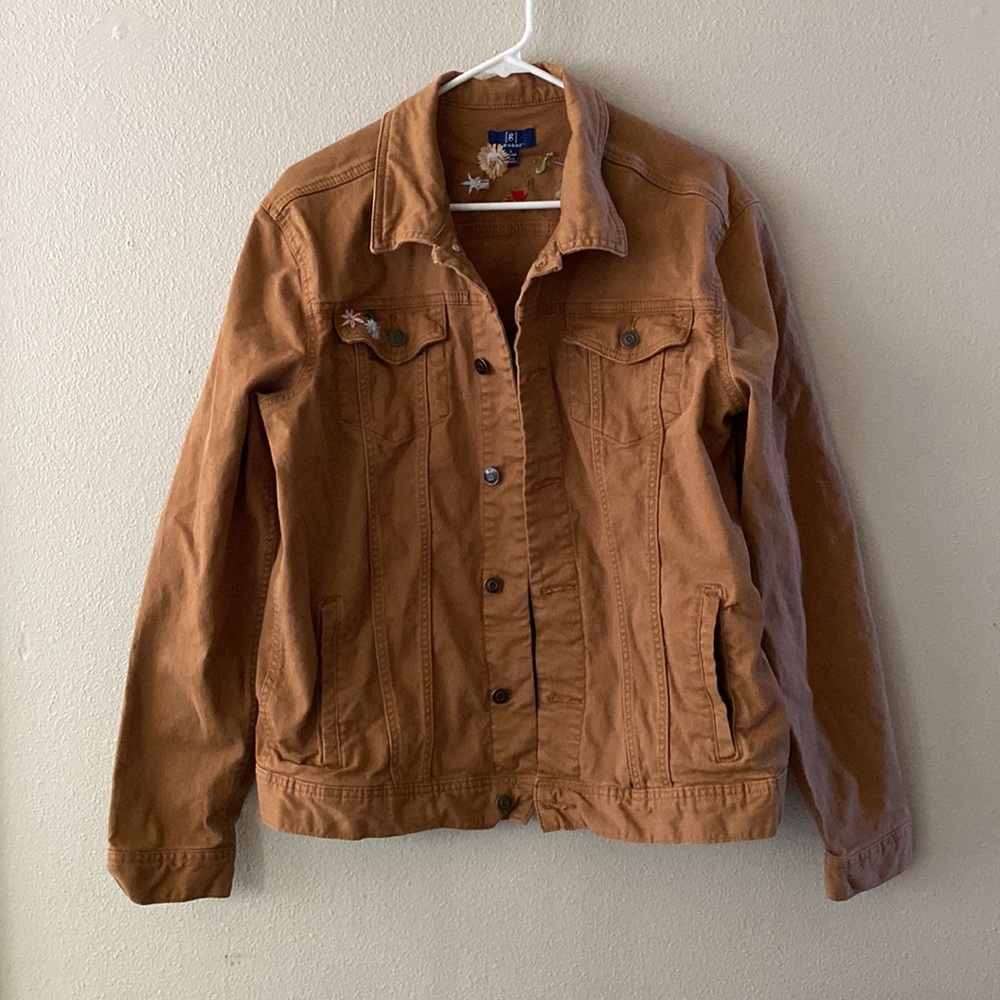 Embroidered chore jacket - Picture 2 of 10
